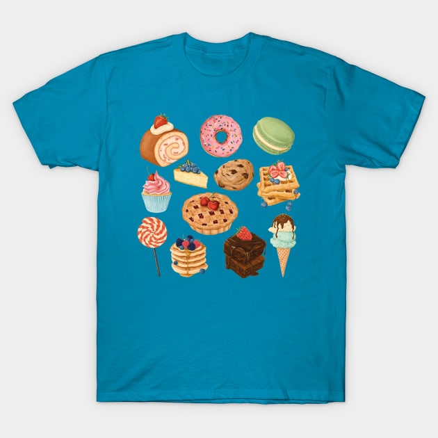 Sweet Treats Variety Pack T-Shirt by KarmicKal